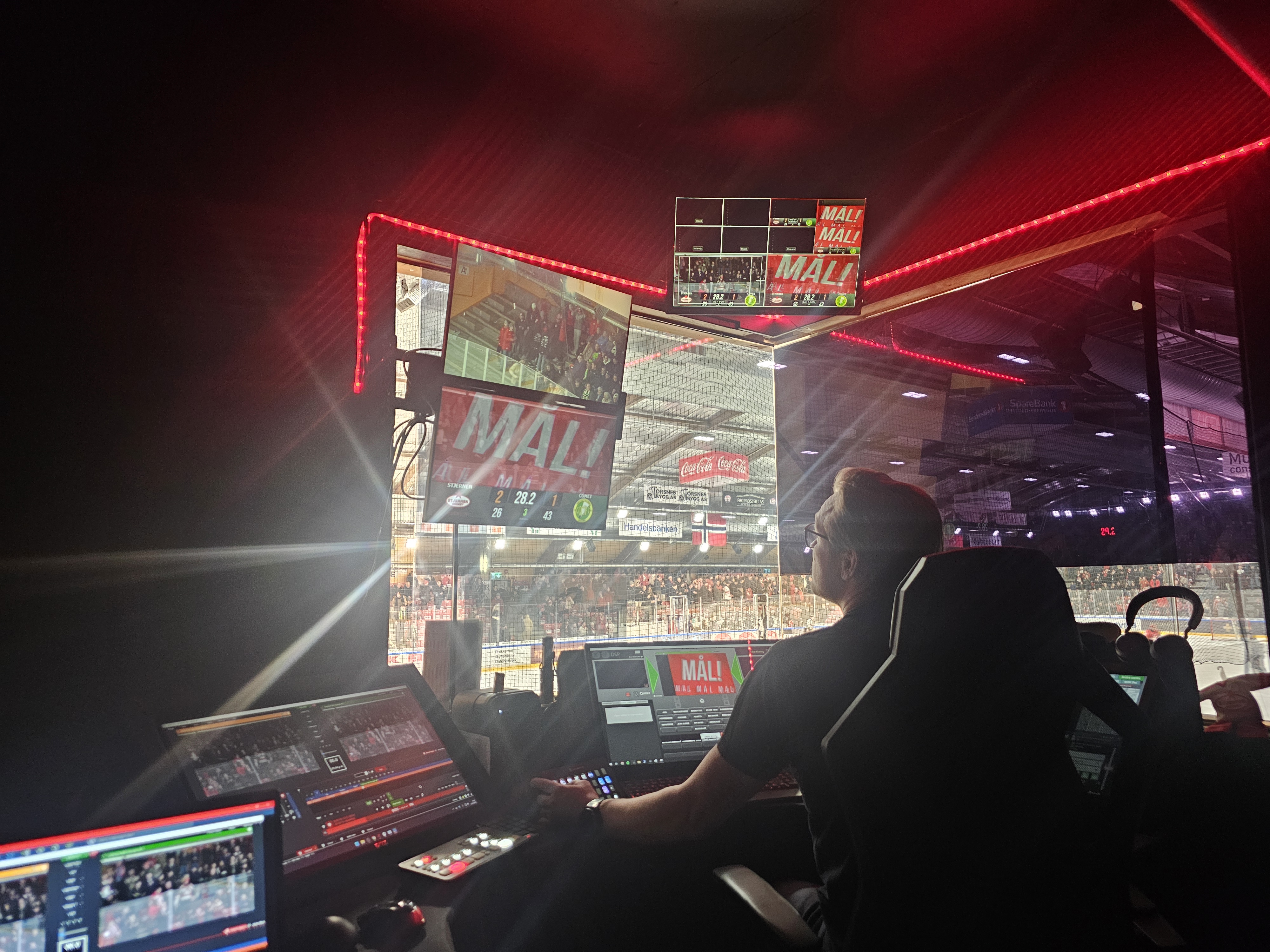 CubeStudio live production in sports arena
